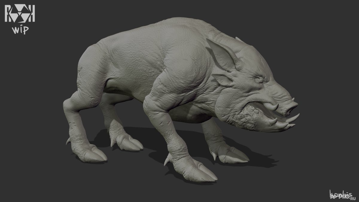 Модель кабана из сталкера