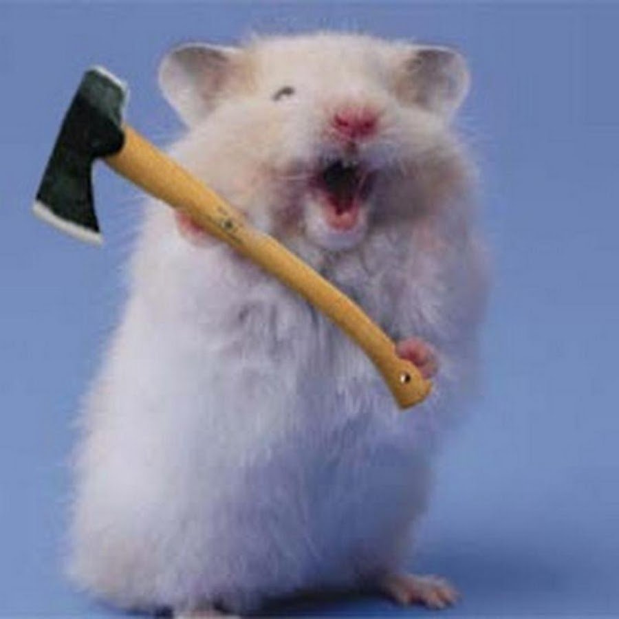 Мышка с ножом