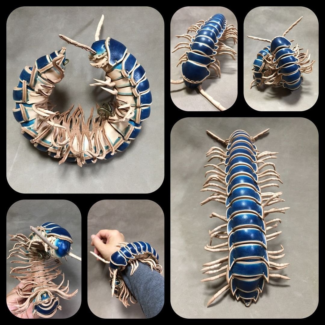 Кольцо в виде сколопендры