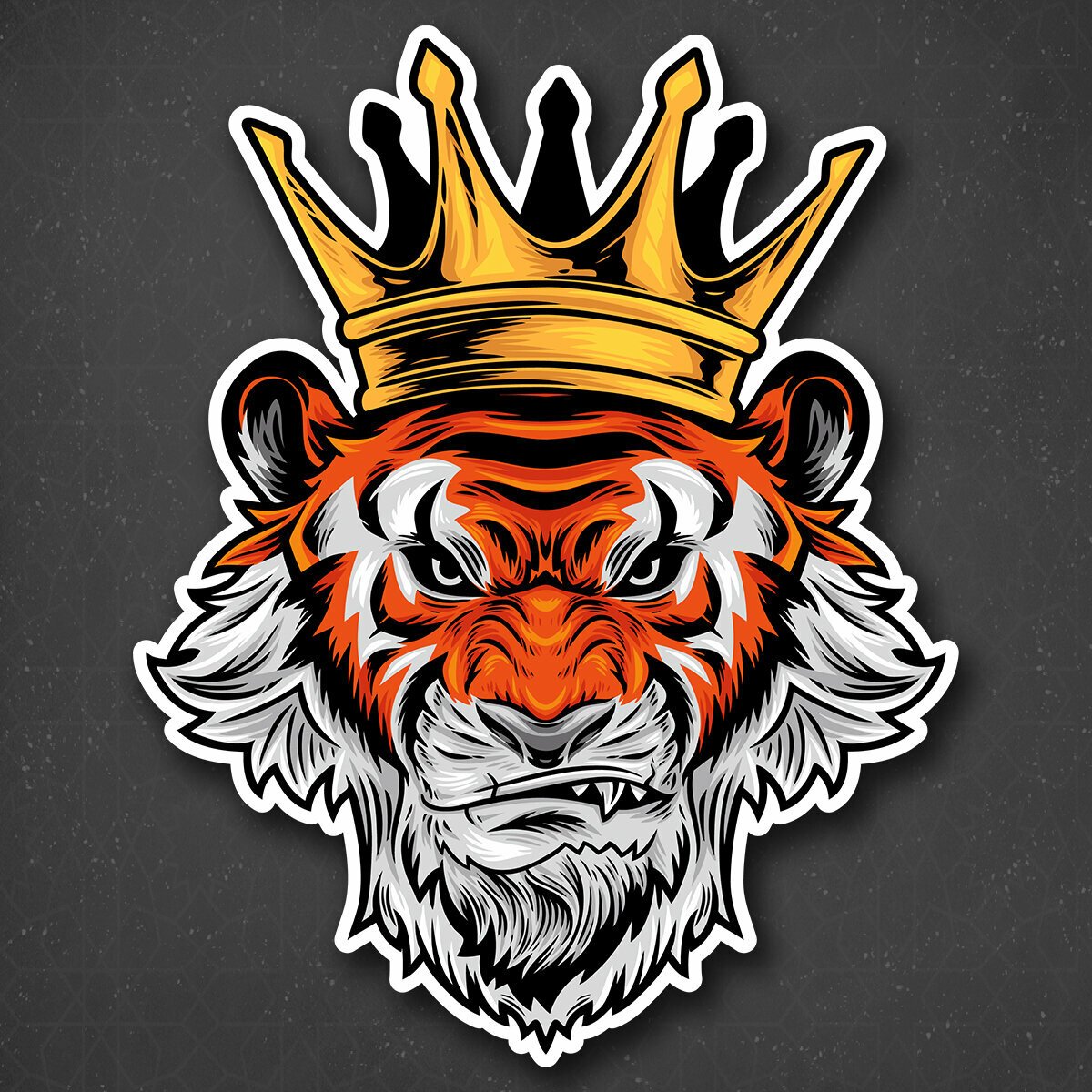 Стикер тигр