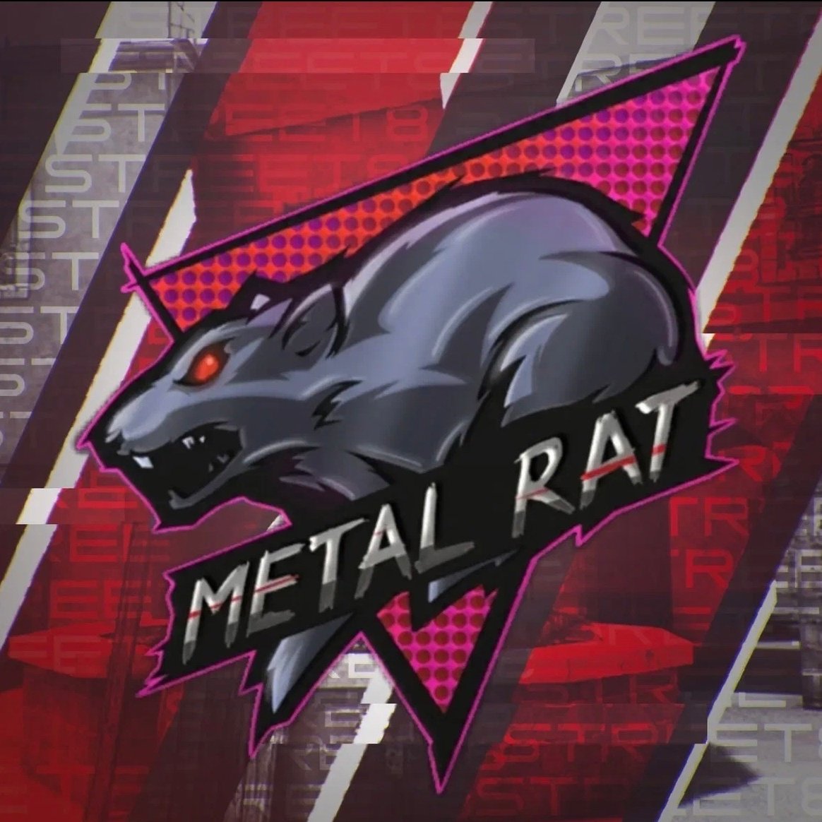 Наклейка метал Рэт