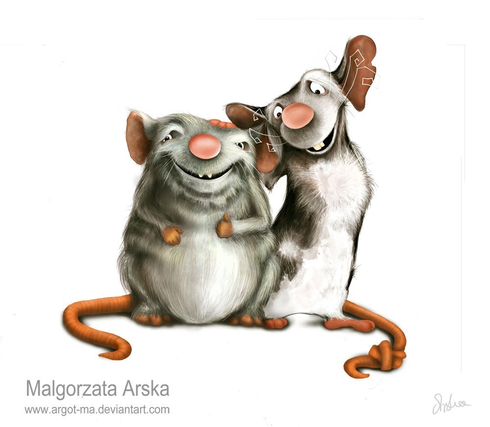 Две смешные крысы