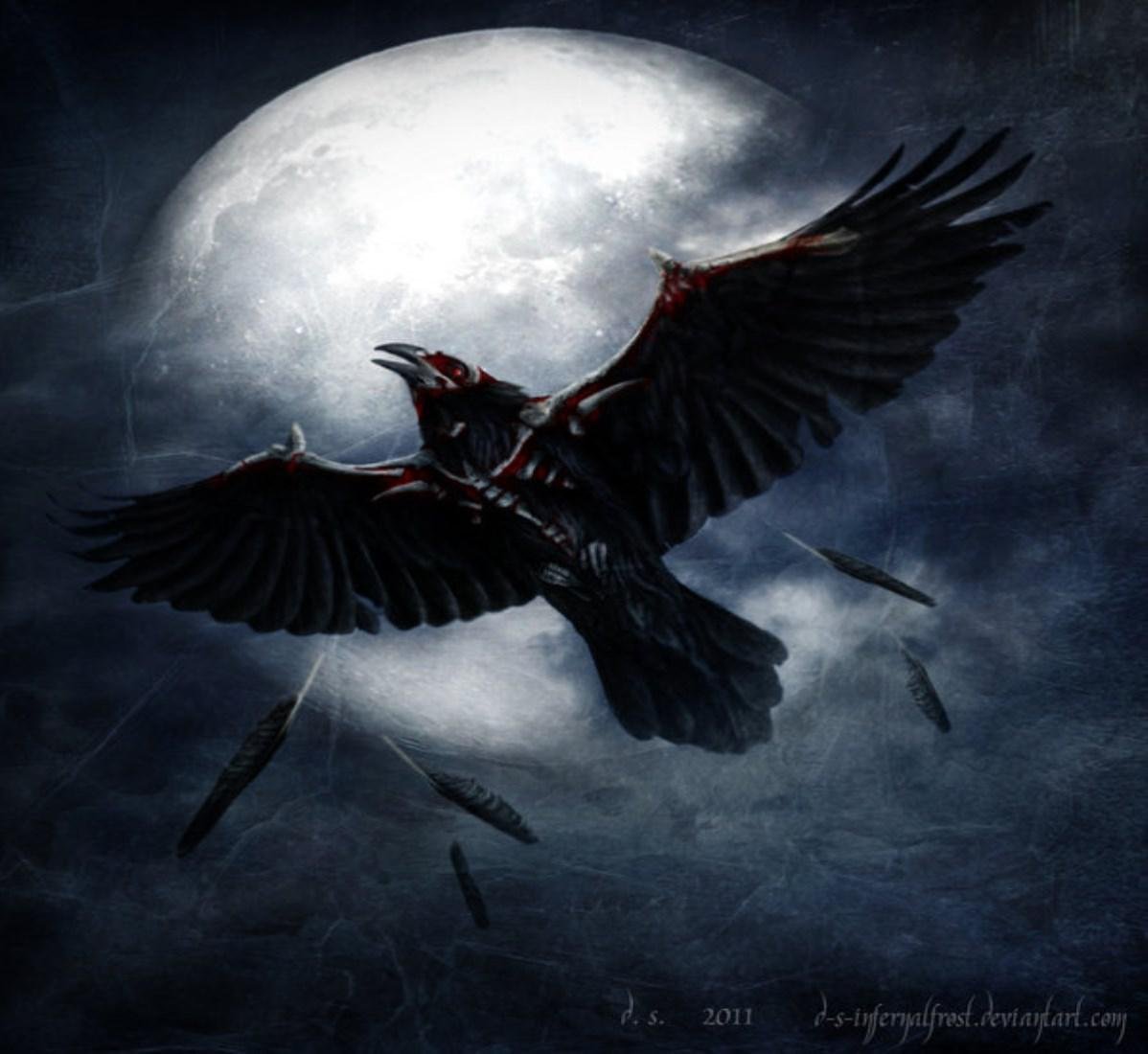 Мрачный ворон