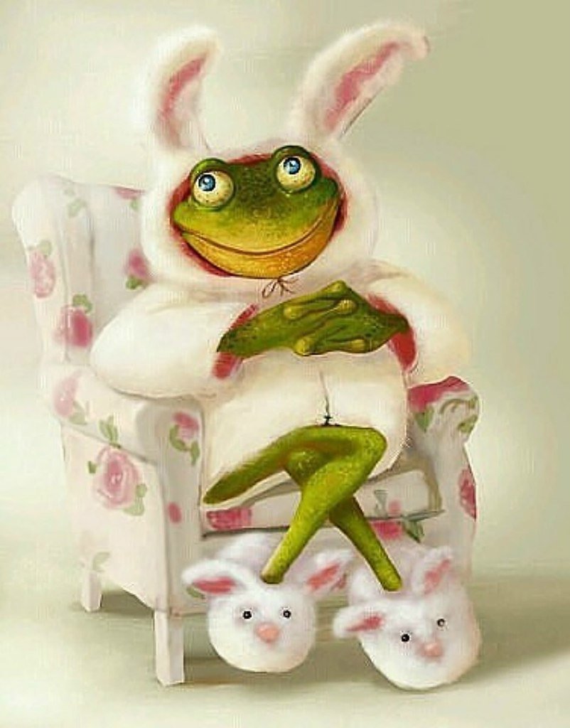 Алмазная мозаика Лягушонок