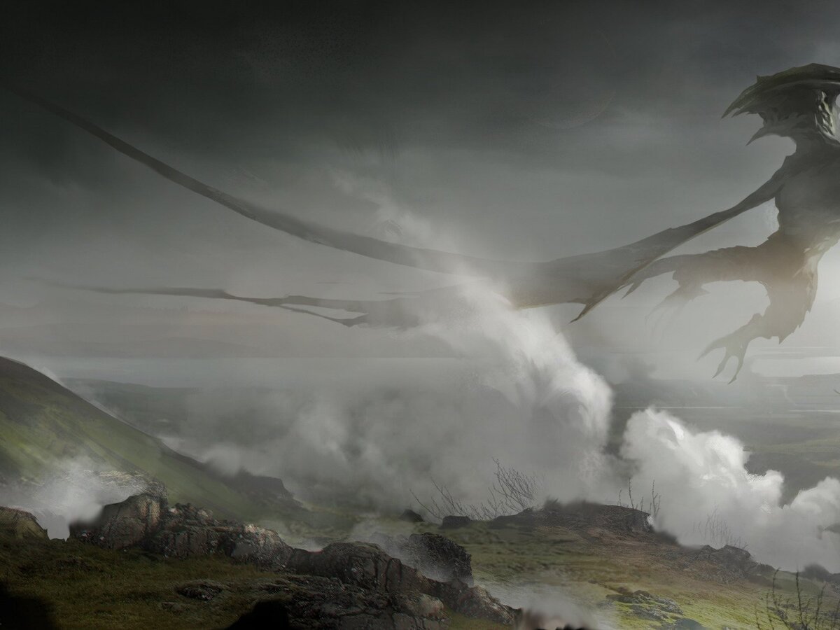 Гигантские существа в тумане