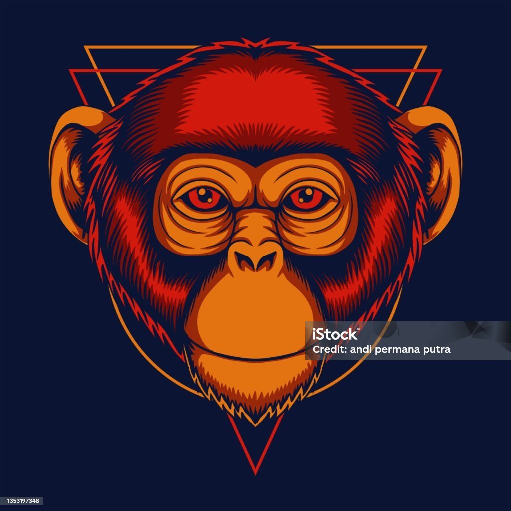 Обезьяна рисунок