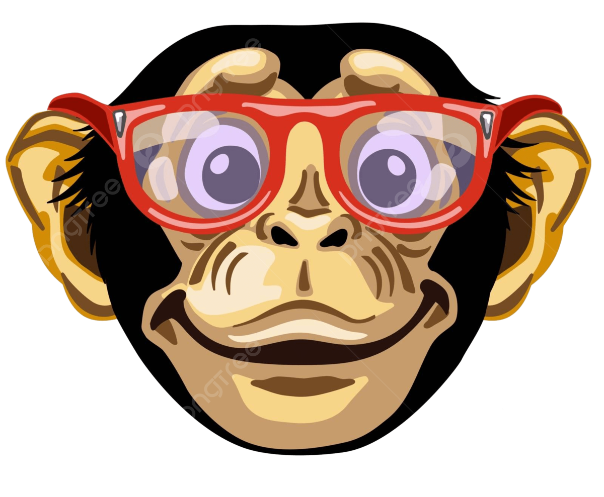 Monkey wearing Glasses
