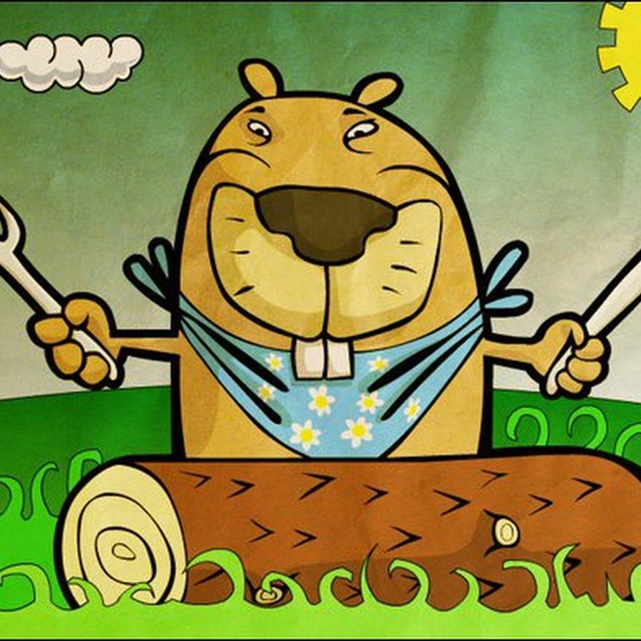 Прикольные рисунки с бобрами