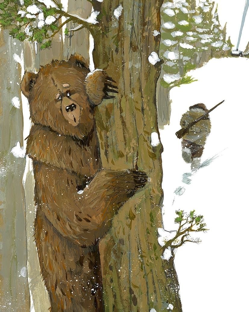 Медвежонок на дереве