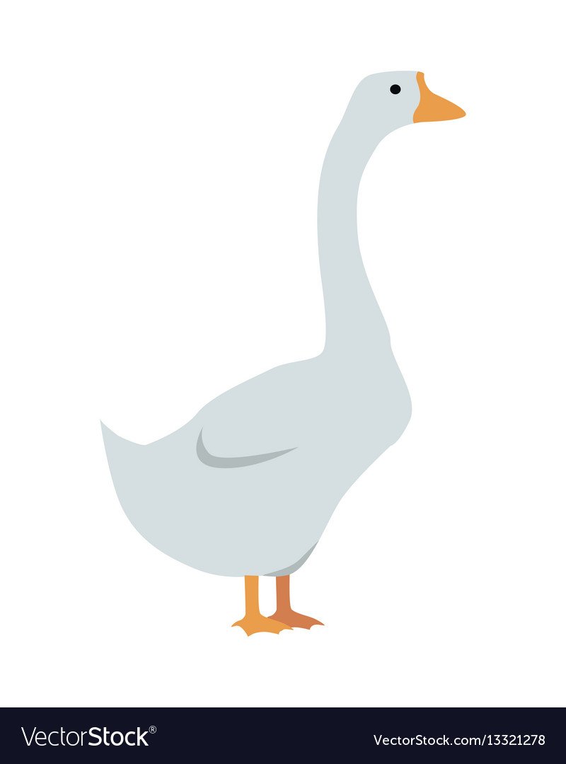 Стилизованный Гусь вектор