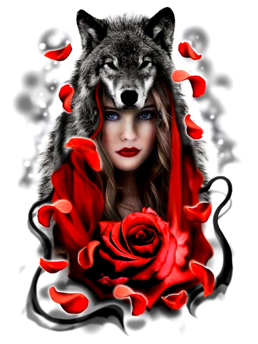 Девушка в шкуре волка