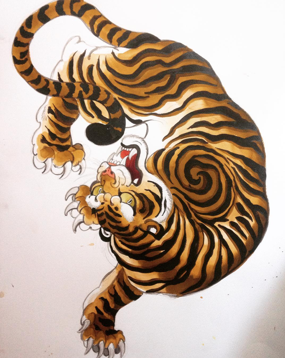 Тигр рисунок