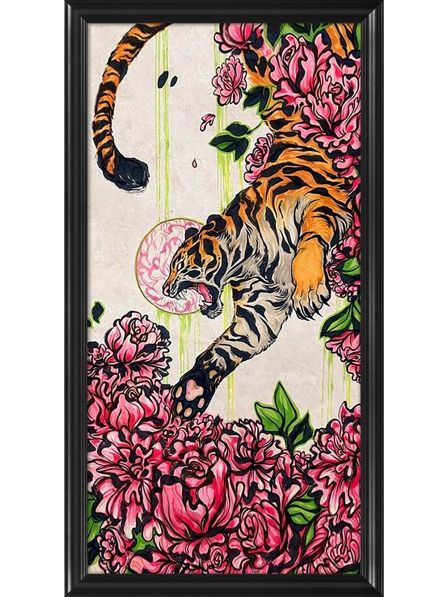 Тигр в японском стиле арт