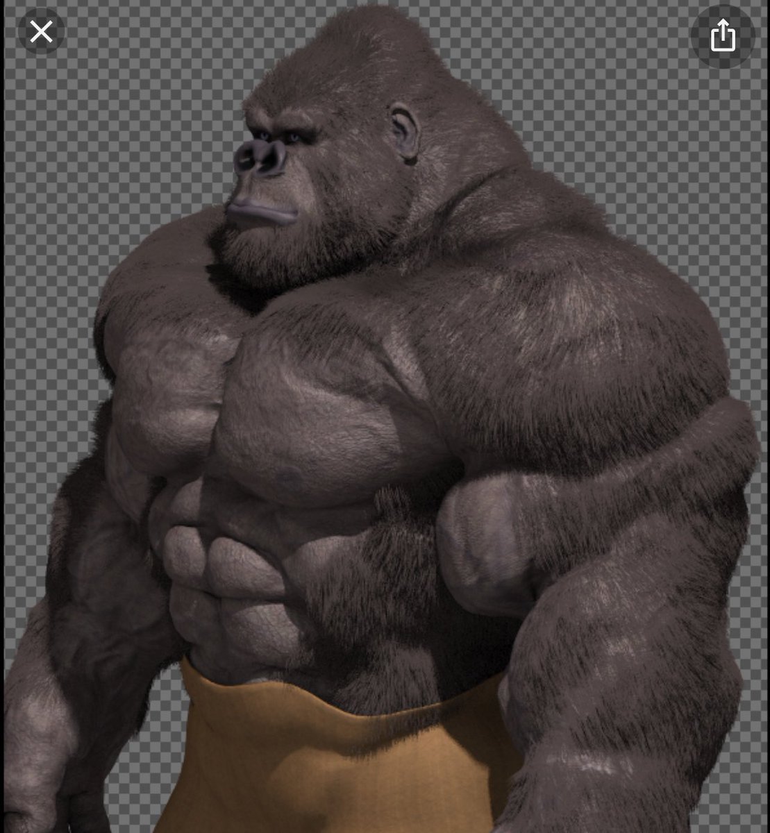 Горилла мышцы