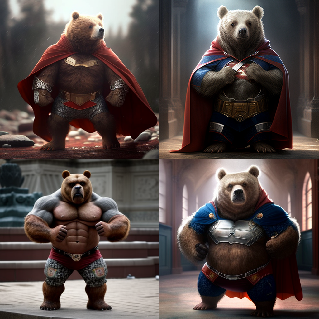 Медведь Супергерой