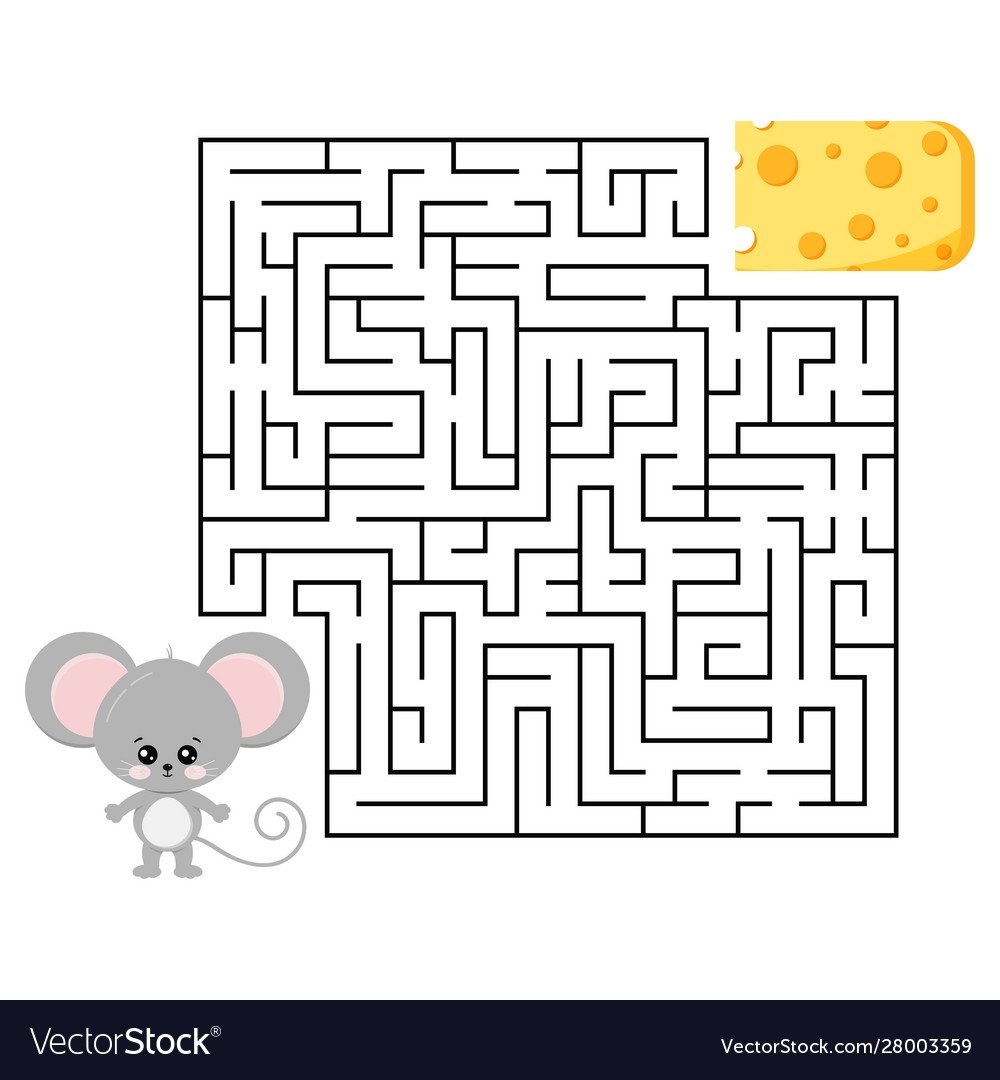 Лабиринт мышь для детей