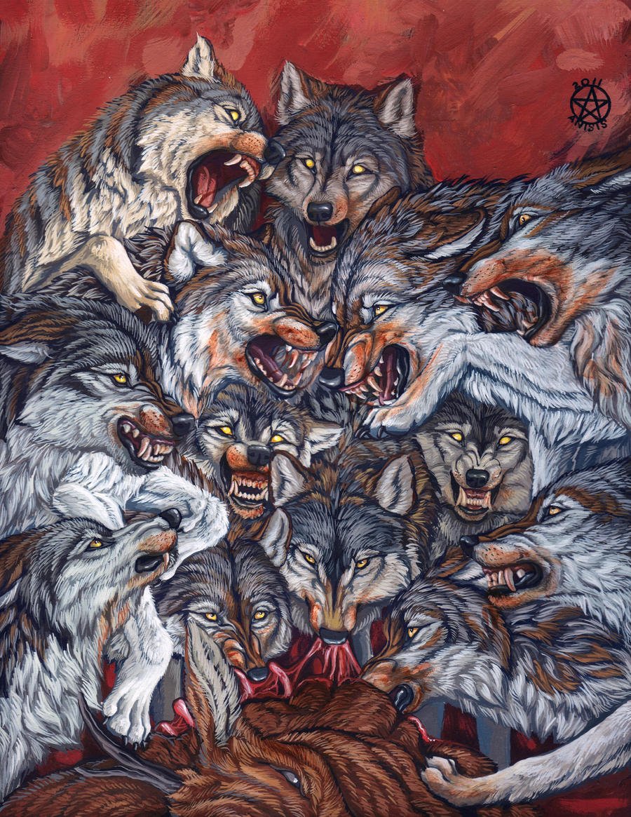 Вожак стаи Волков арт
