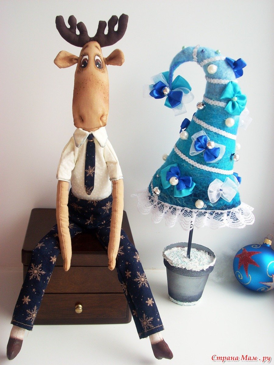 Интерьерные игрушки из ткани