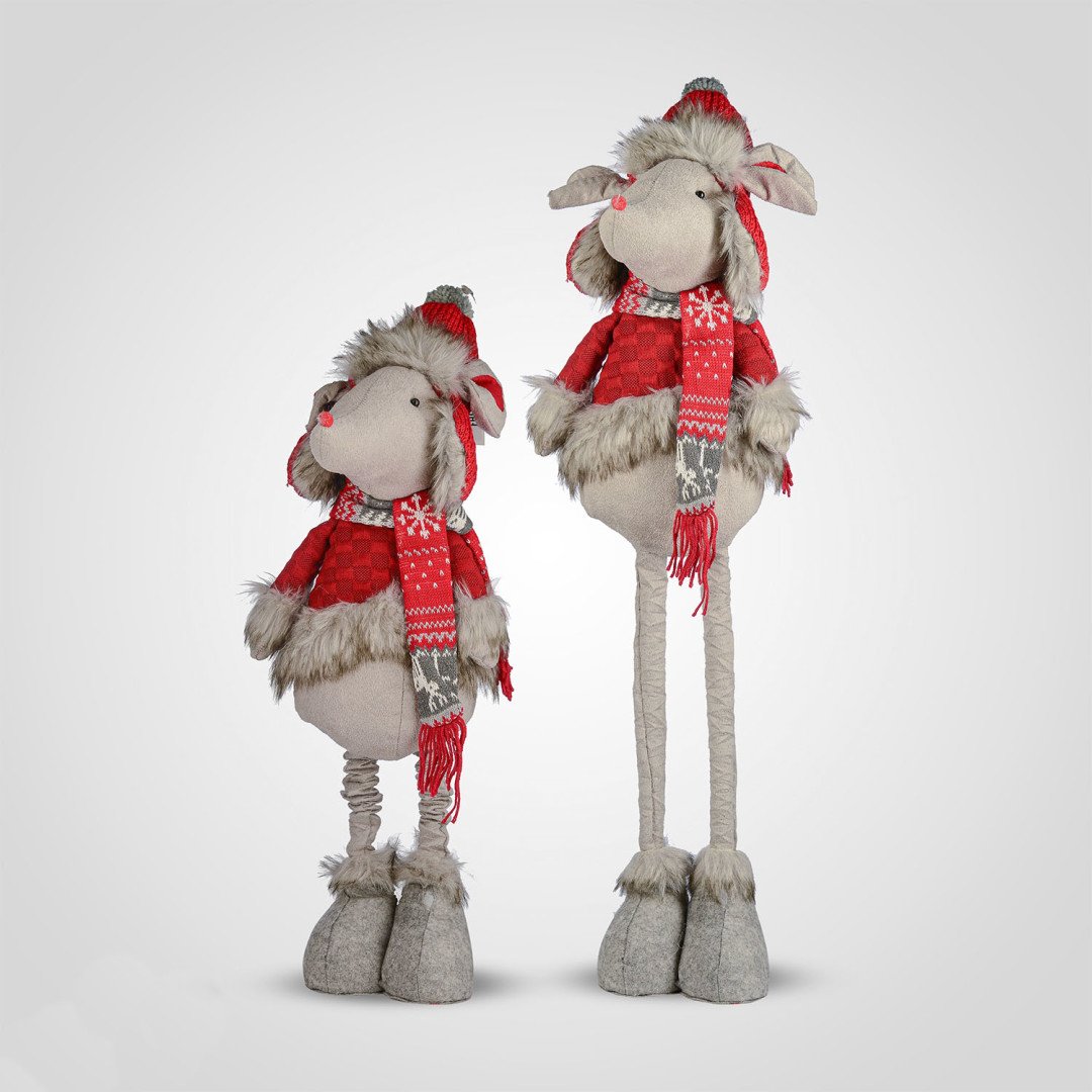 Новогодние игрушки на телескопических ногах