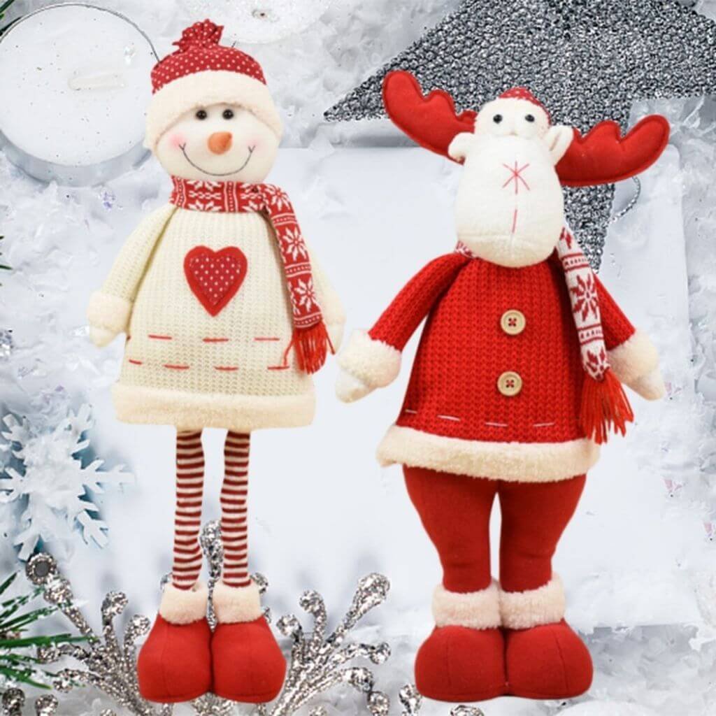 Куклы новогодние на длинных ногах