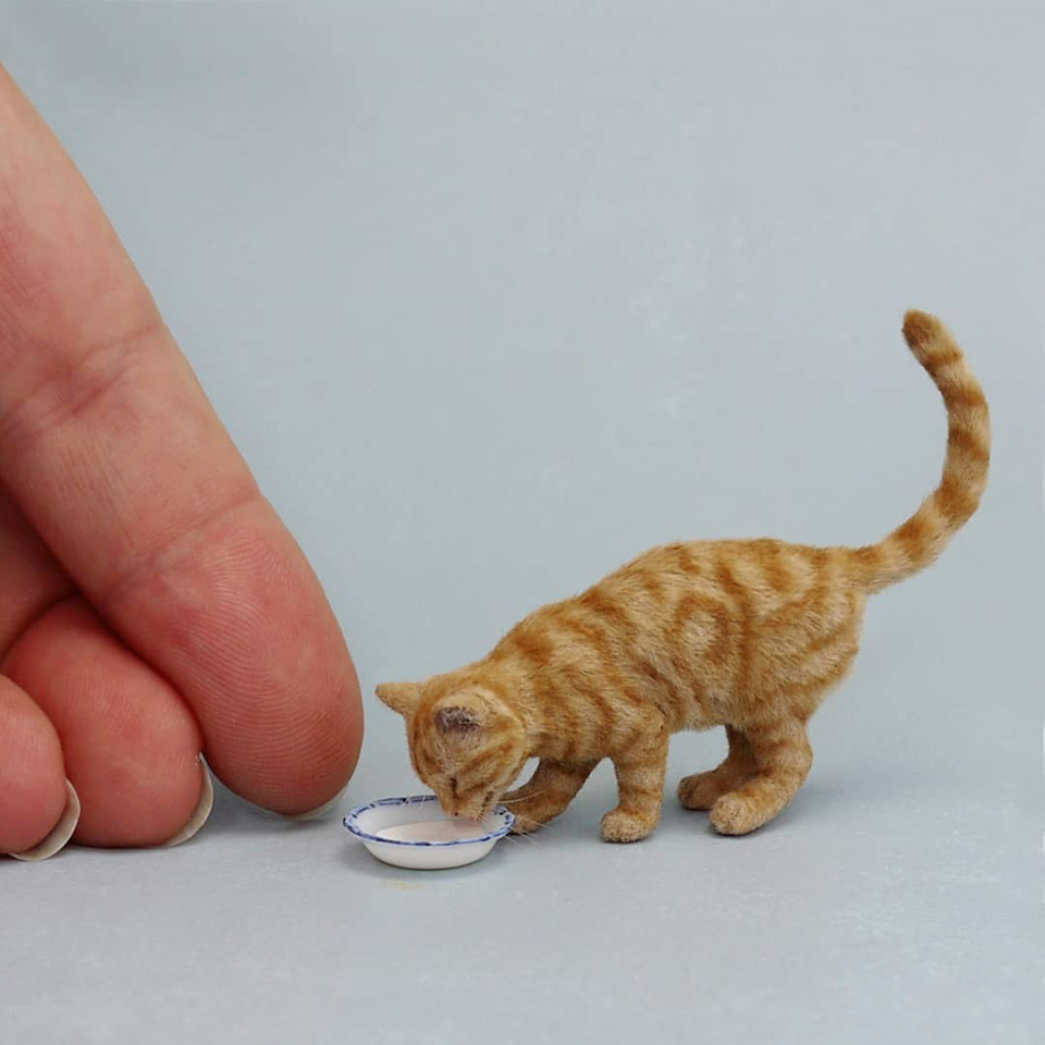 Кошка из пластилина