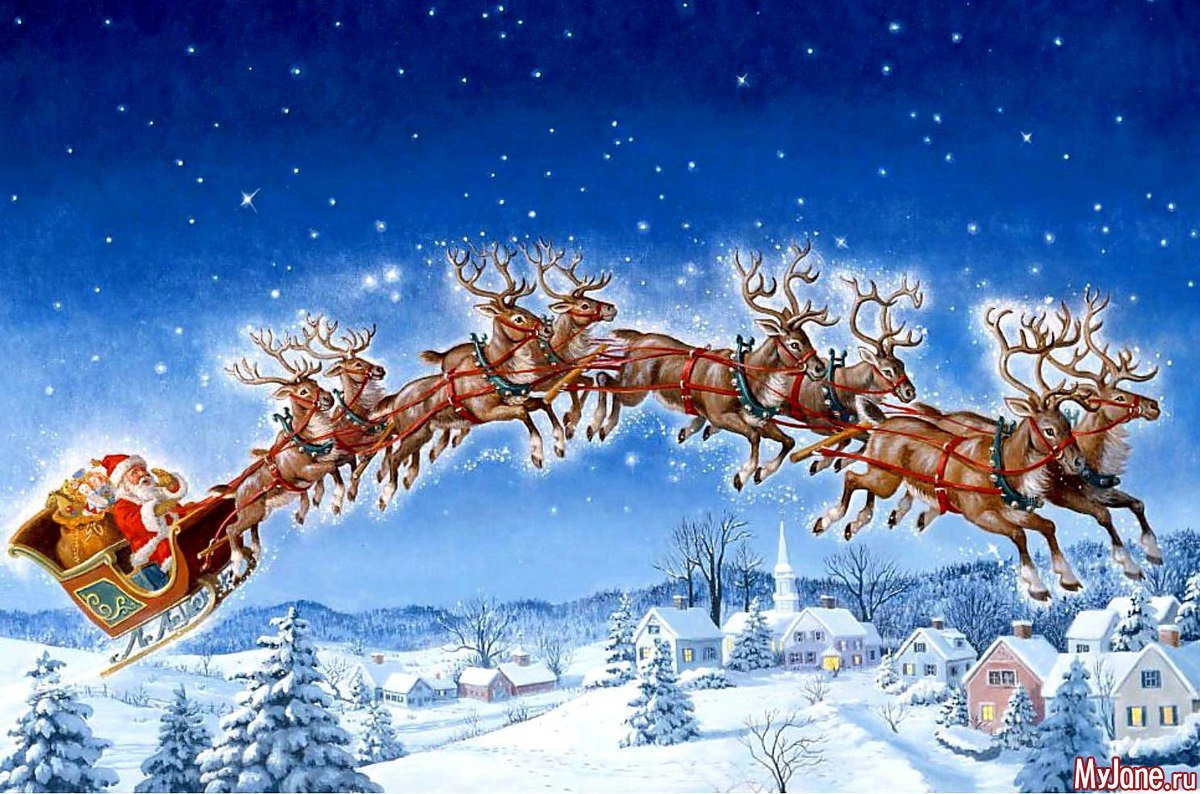 Олени Деда Мороза