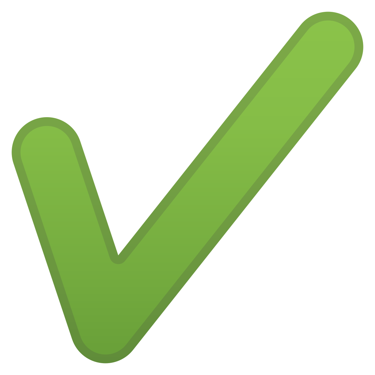 Смайлик зеленая галочка