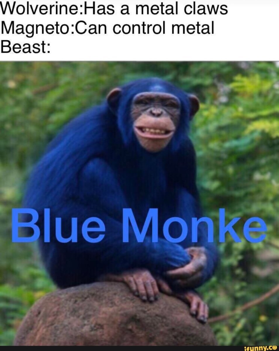 Синяя обезьяна в природе