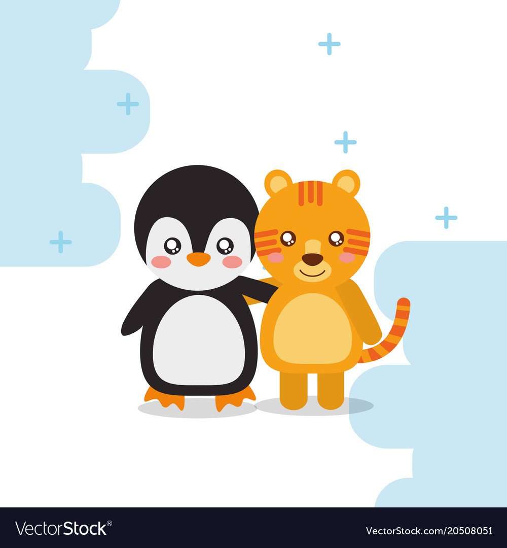 Тигренок и Пингвиненок