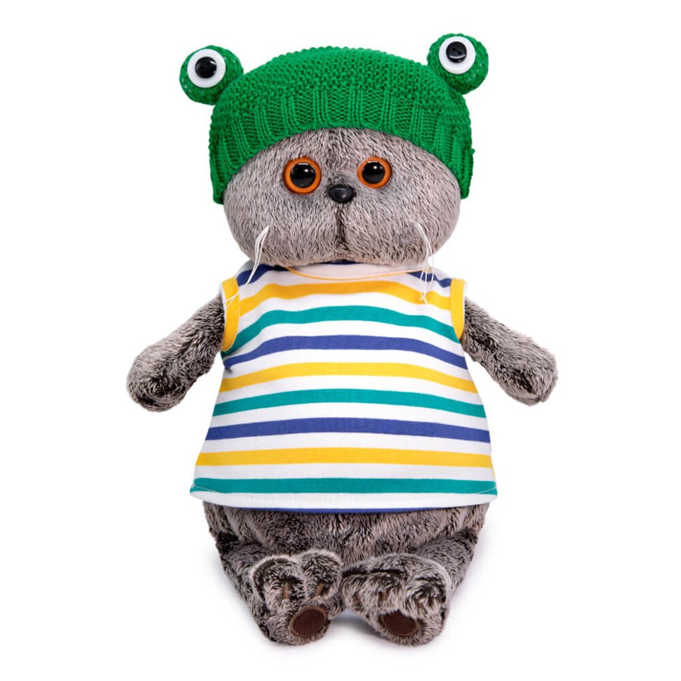 Басик в шапке лягушка