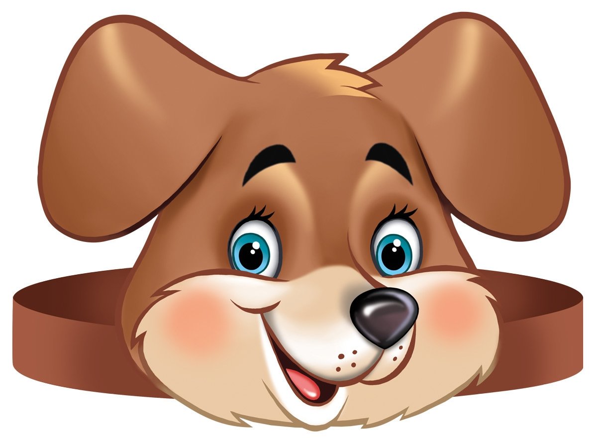 Маска собаки для детей