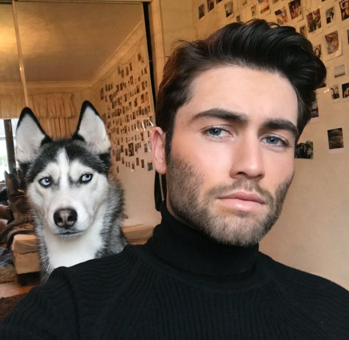 Лиам Райс с хаски