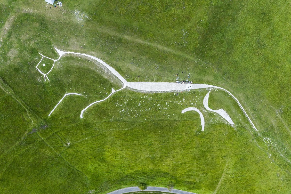 Уффингтонская белая лошадь в Англии