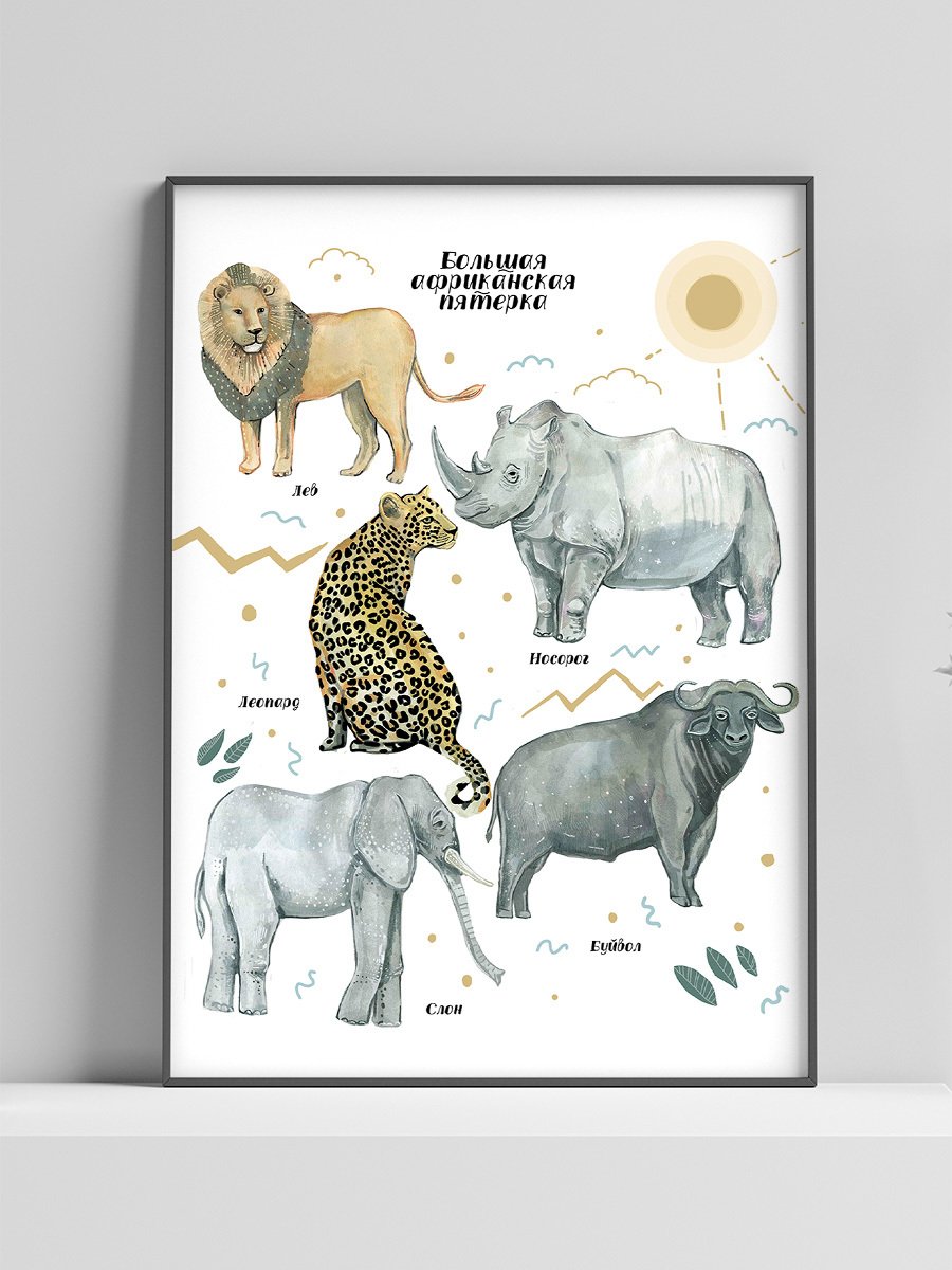 Большая пятерка животных Африки