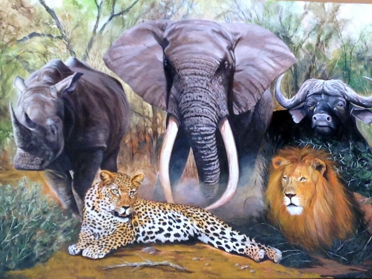 Большая пятерка животных Африки