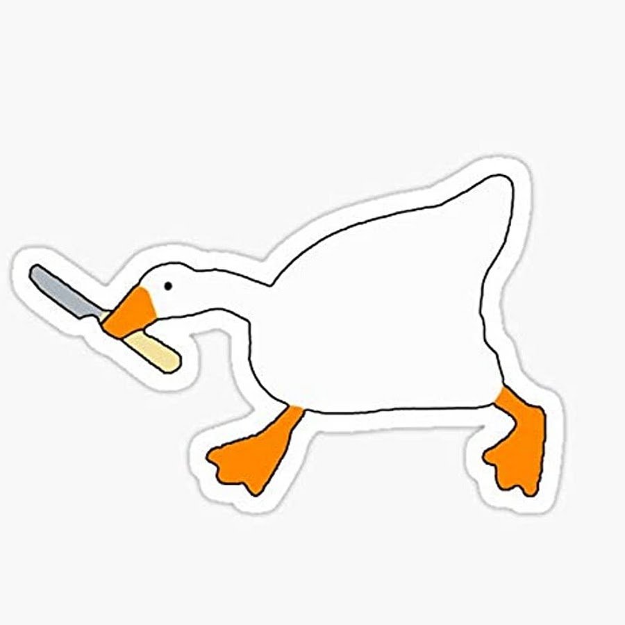 Гусь рисунок