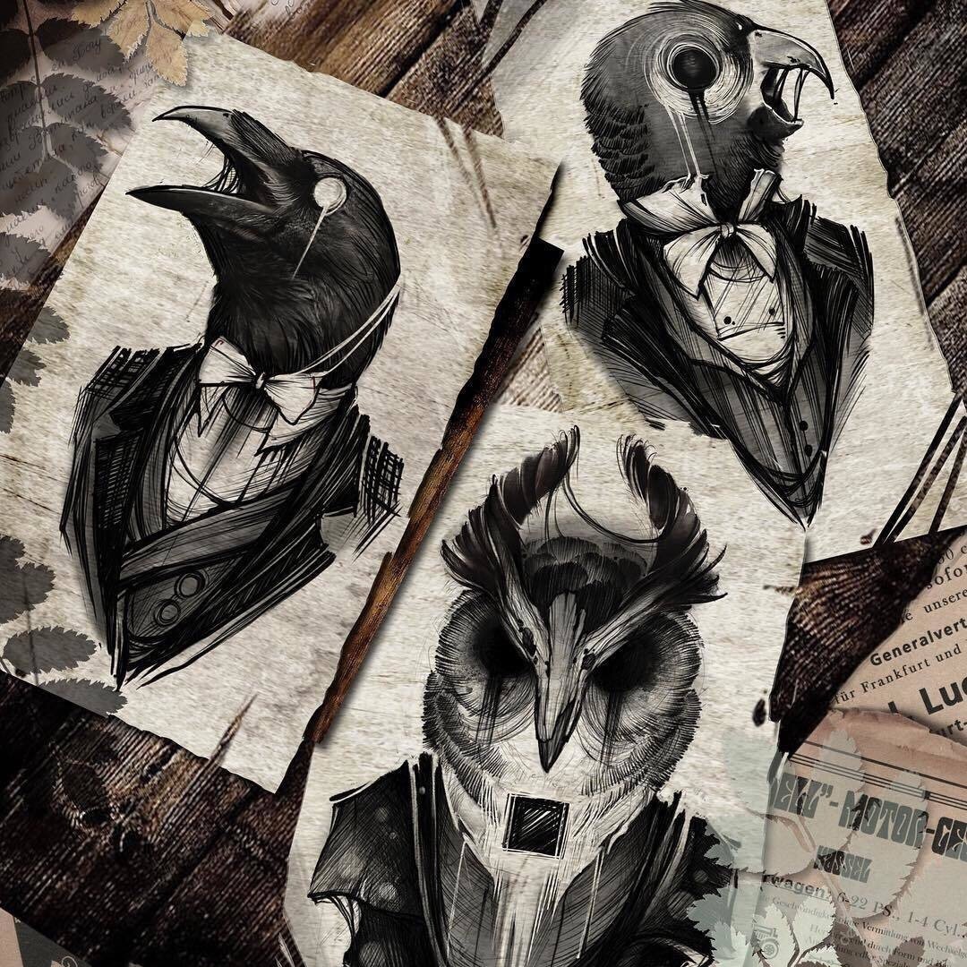 Mr Crow Rusty Lake арт