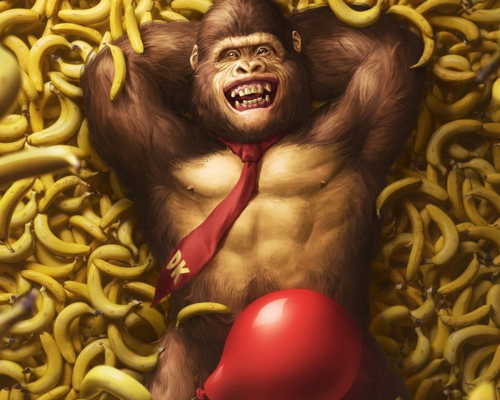Обезьяна с бананом