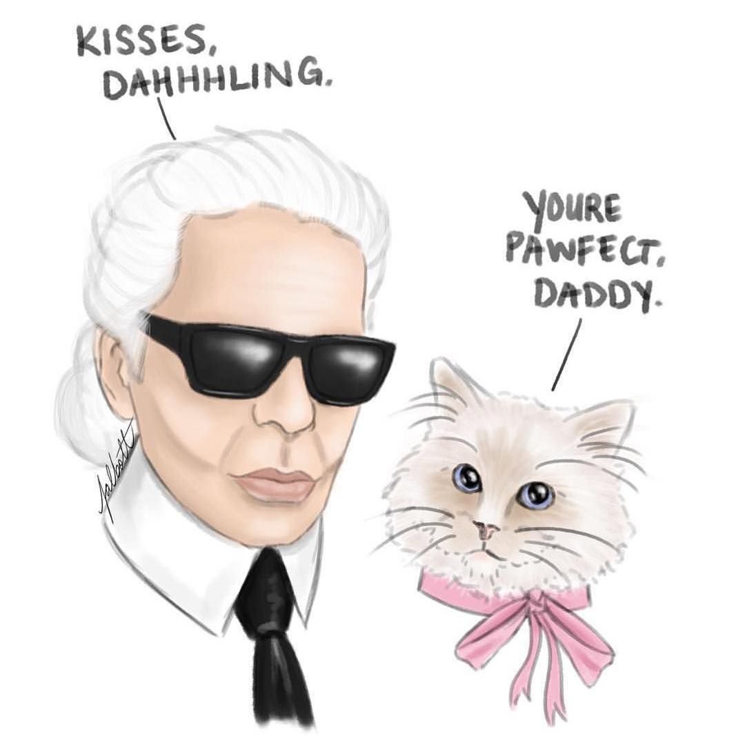 Карл Лагерфельд и Шупетт