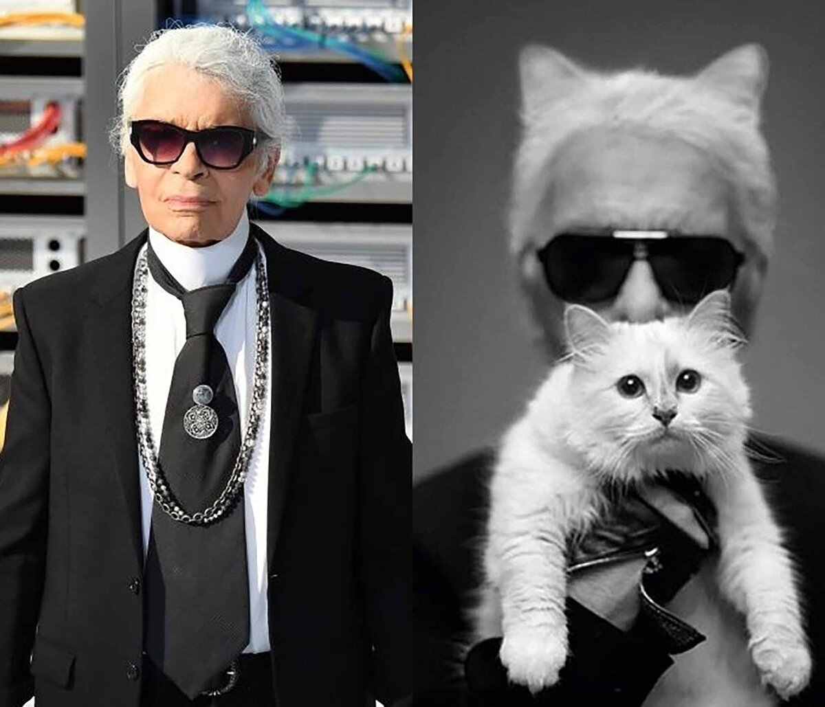 Карл Лагерфельд и Шупетт