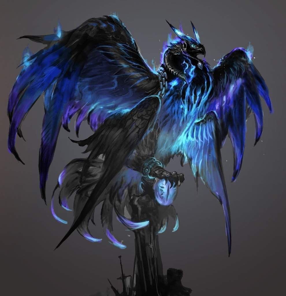 Фамильяр голубой Грифон