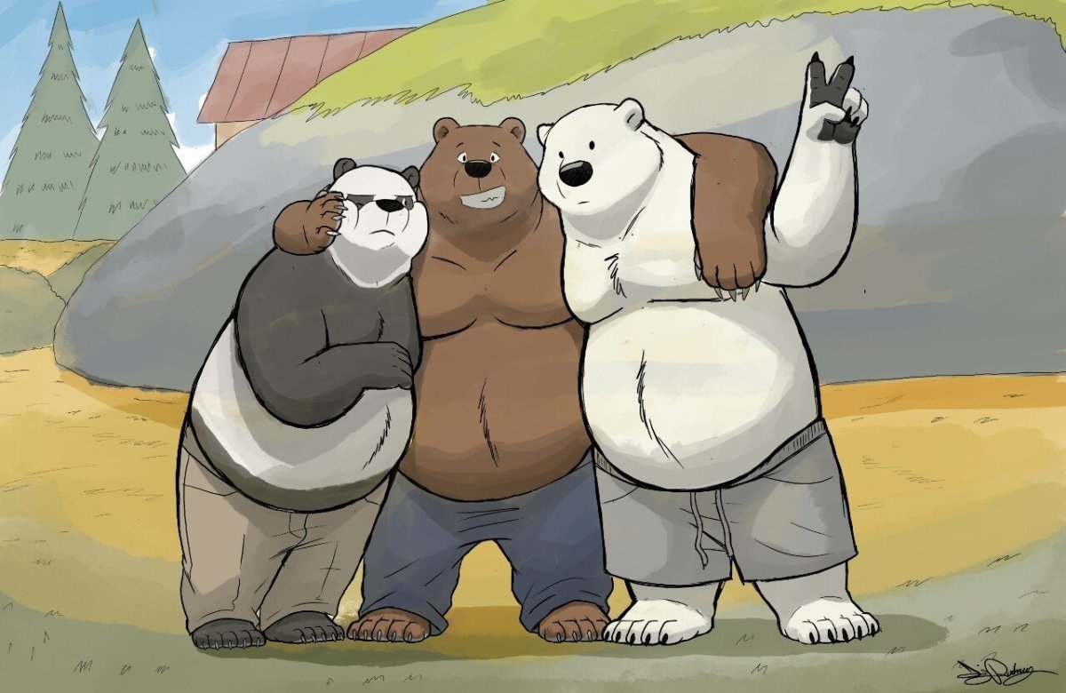 We bare Bears белый медведь