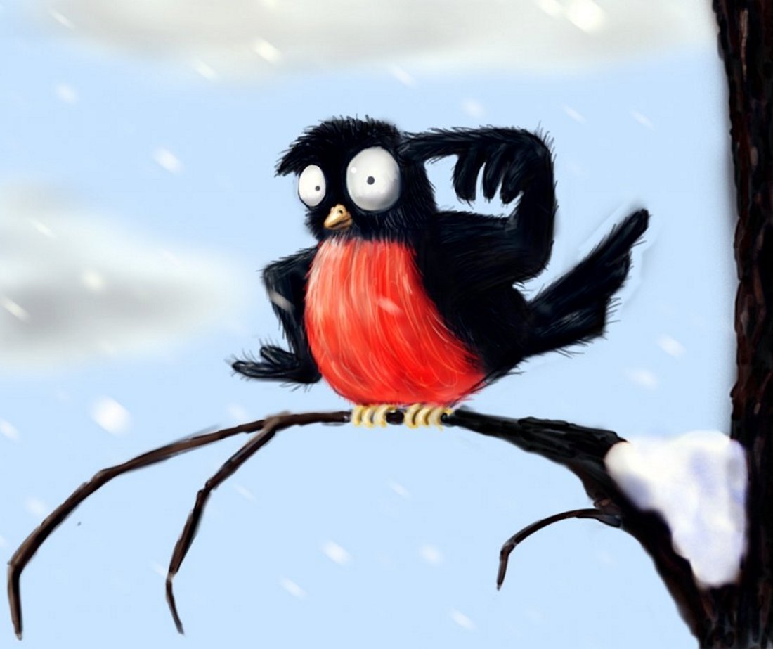 Смешной Снегирь