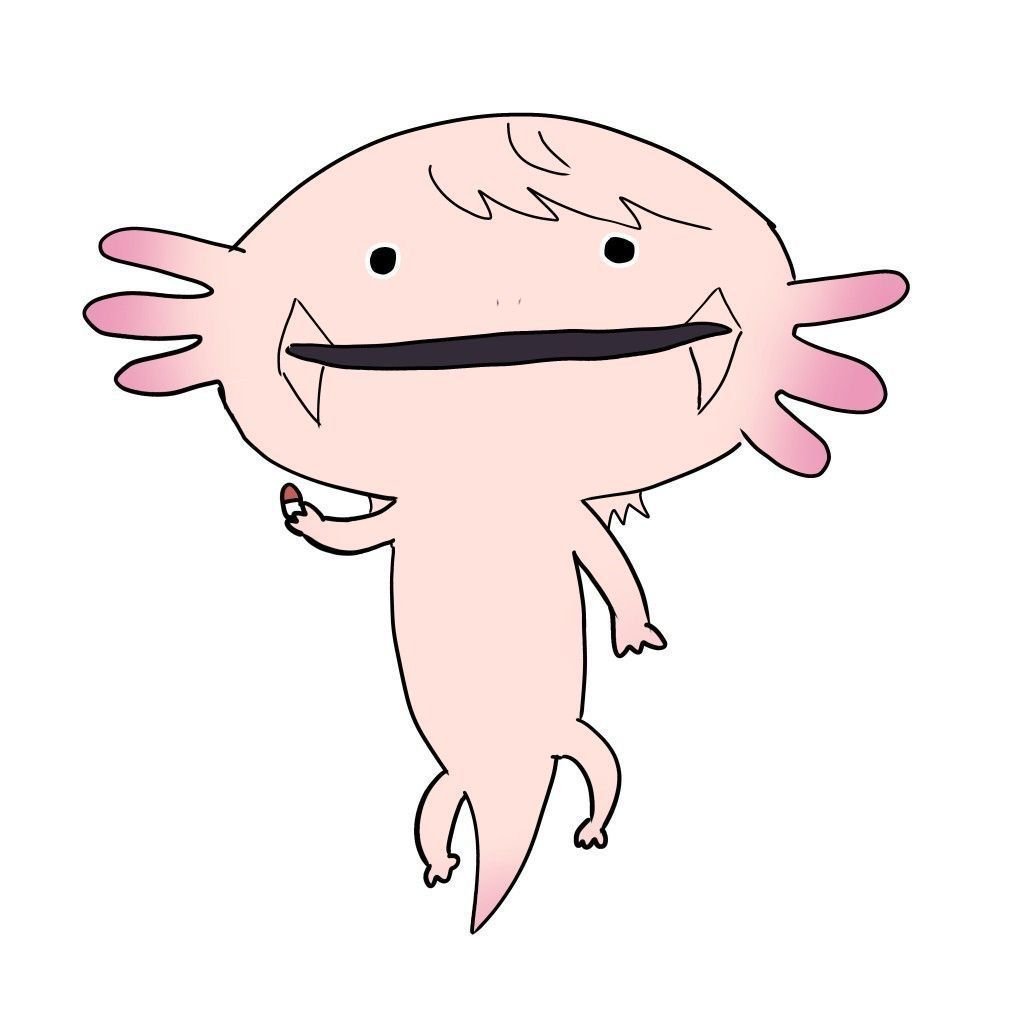 Аксолотль Катя Эдисон танцует