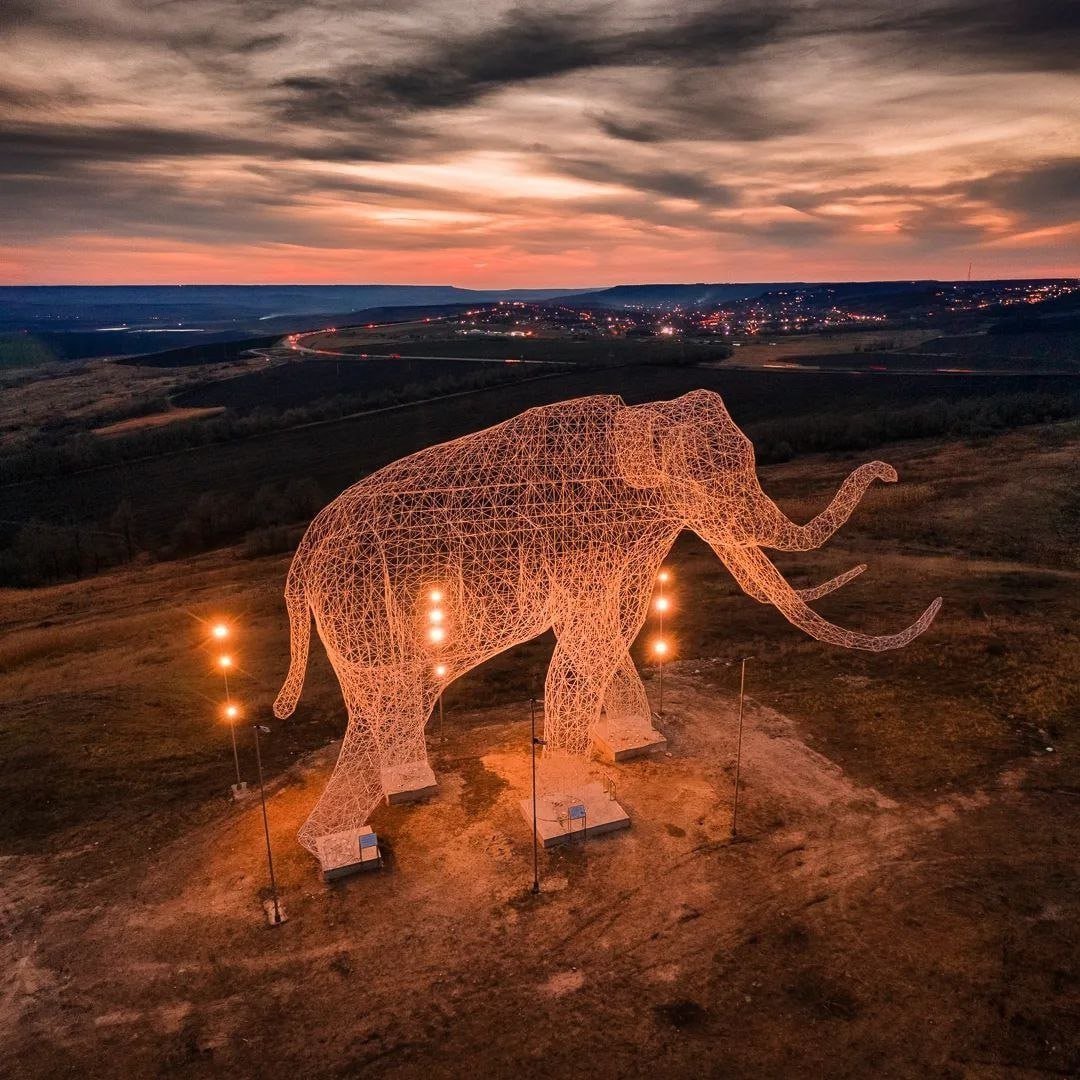 Слон на горе Ставрополь