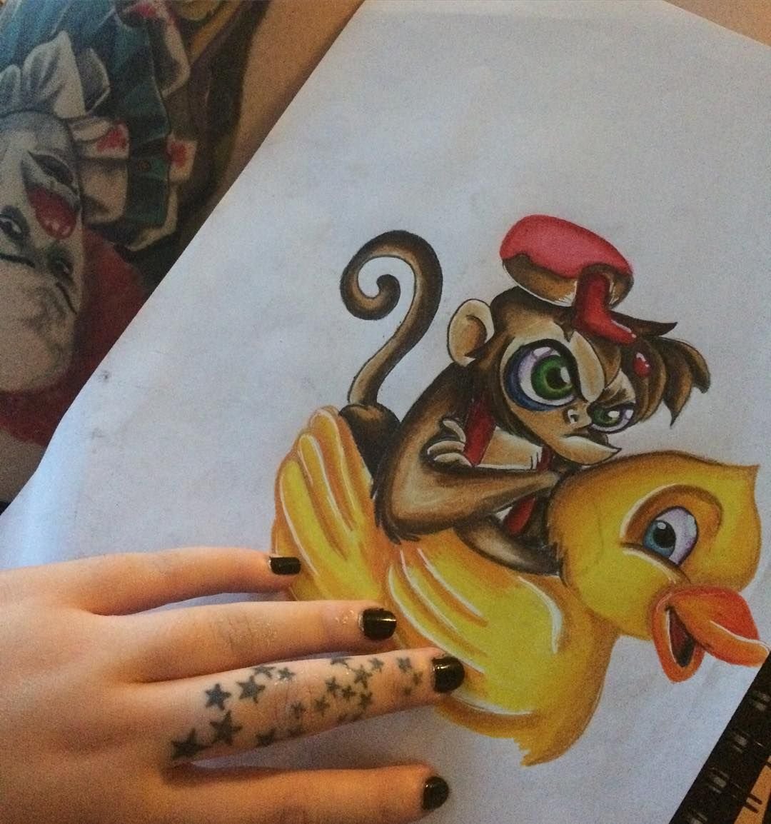 Обезьянка из Аладдина тату