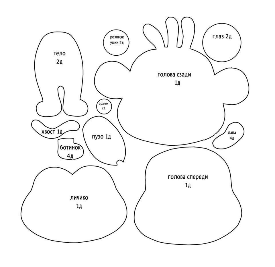 Выкройки из фетра