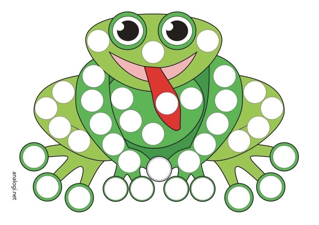 Пластилиновые заплатки лягушка