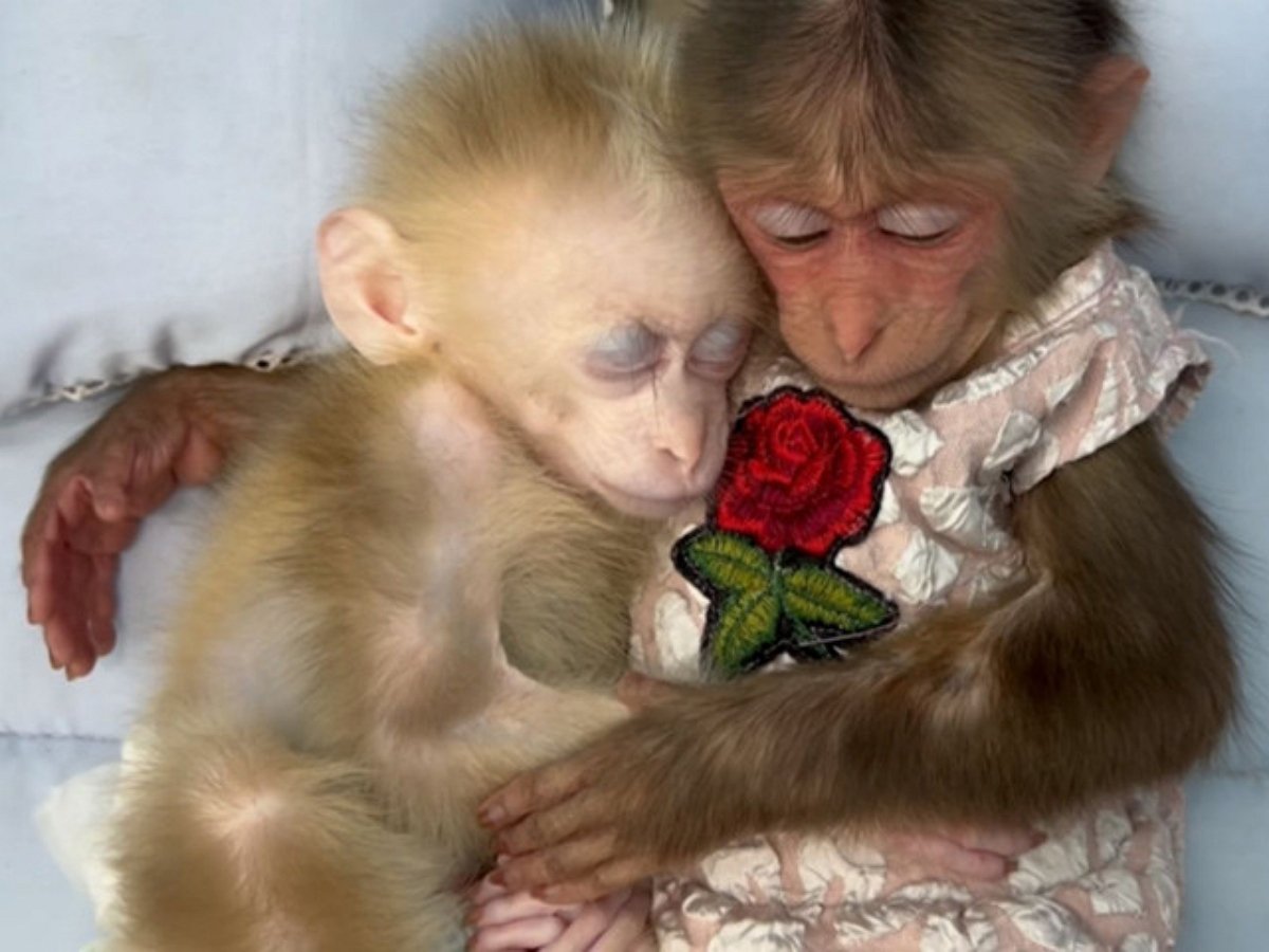 Спящая мартышка фото