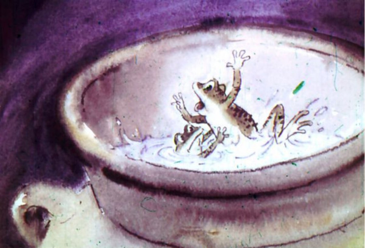 Пантелеев две лягушки диафильм